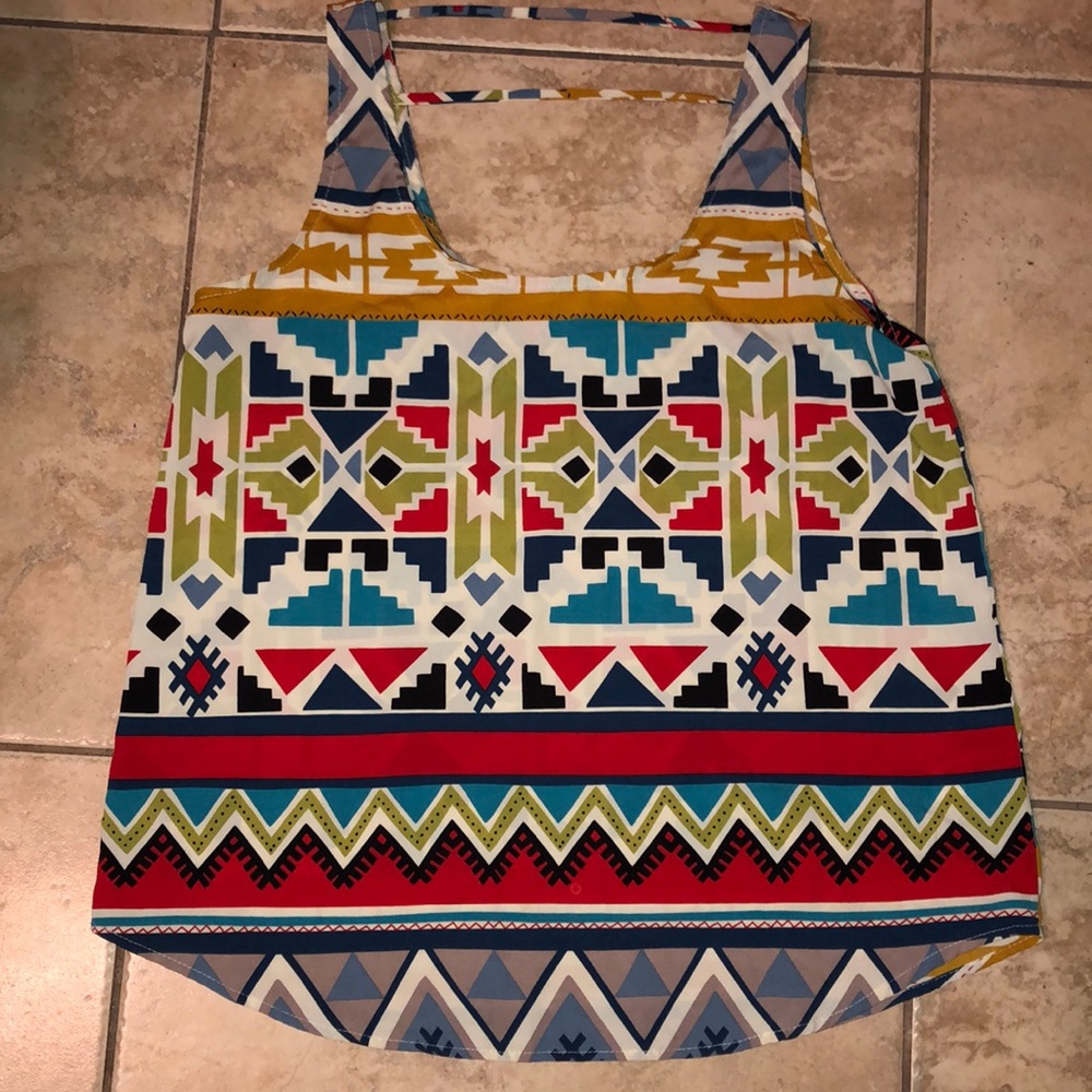 Aztec Print Top